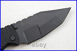 Brous Blades Knife Triple Threat with D2 & with Black G10