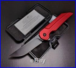 Brous Blades Kwaiback Hoback Knives Red/Black