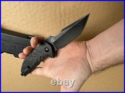 Brous Blades Semi-Custom STRIFE #866/1000 Knife Acid Stonewash D2 Carbon Fiber