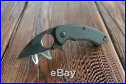 Brous Blades Silent Soldier Carbon Fiber Flipper Knife (black)