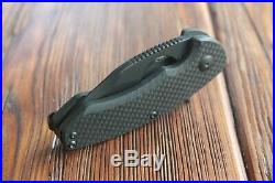 Brous Blades Silent Soldier Carbon Fiber Flipper Knife (black)