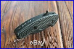 Brous Blades Silent Soldier Carbon Fiber Flipper Knife (black)