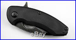 Brous Blades Silent Soldier Flipper Knife G10 Edition with Acid Stone Wash Blade