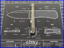 Brown Knives Cortex XL MagnaCut Blade / Milling Style Nude