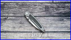 Brown Knives Custom Exponent, SW CPM-154, Titanium/Black Micarta, NIB WithCOA