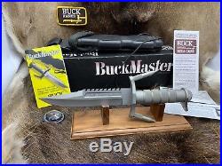 Buck 184 BuckMaster Knife With Factory Sheath, Accesy, & Papers Mint In Box
