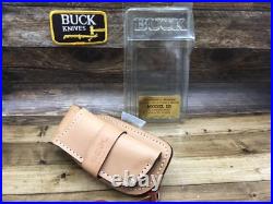 Buck 1980's Model 110 Genuine Tan Leather Sheath Catalog# 387 Mint In Package+