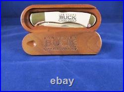 Buck 532 BuckLock 100th Year Anniversary Knife Wood Display Unopened Box SN# 064