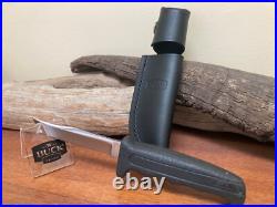 Buck 602 Knife Vintage (1986) with Black Kraton Handle and Sheath Clean