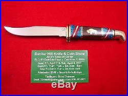 Buck Custom USA 102 Knife Navajo Artist David Yellowhorse Buffalo Rare MINT +++