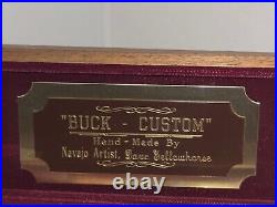 Buck Custom USA Buck Knife Handmade by Navajo Artist Dave Yellowhorse NEW cond