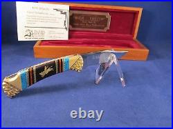 Buck David Yellowhorse 112 Custom BULL RIDER Knife Vintage Edition Mint Case