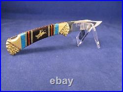 Buck David Yellowhorse 112 Custom BULL RIDER Knife Vintage Edition Mint Case