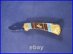 Buck David Yellowhorse 112 Custom BULL RIDER Knife Vintage Edition Mint Case