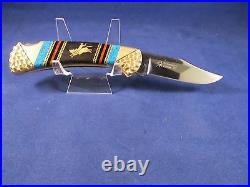 Buck David Yellowhorse 112 Custom BULL RIDER Knife Vintage Edition Mint Case