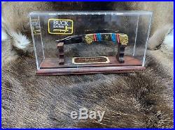 Buck David Yellowhorse 112 custom Sacred Eagle Knife In Covered Display Case