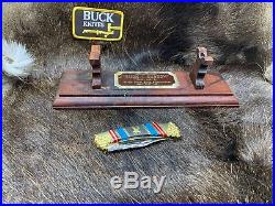 Buck David Yellowhorse 112 custom Sacred Eagle Knife In Covered Display Case