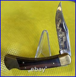 Buck Knife 110 (1988) Gold Etched HH Buck Blacksmith MINT Low 80 Of 4500