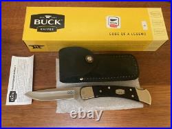 Buck Knife 110 (2018) Black Micarta Drop Point S35VN Serialized as #1 RARE