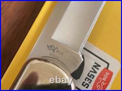 Buck Knife 110 (2018) Black Micarta Drop Point S35VN Serialized as #1 RARE