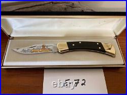 Buck Knife 110 Custom Gold Etched Adolphus Busch Box & COA MINT