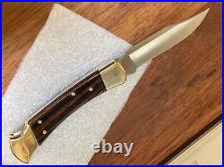 Buck Knife 110 Vintage (1997) Etched Carpenters Union 1977 withBox MINT
