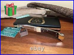 Buck Knife 110 Vintage (2000) Etched Carpenters Union Northern Cal MINT