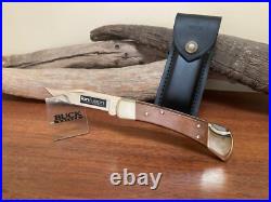 Buck Knife 110 Vintage (2000) IONFusion Champagne With OEM Buck Sheath NOS