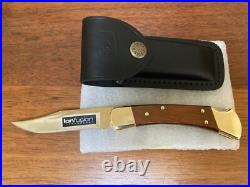 Buck Knife 110 Vintage (2000) IONFusion Champagne With OEM Buck Sheath NOS