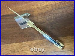 Buck Knife 110 Vintage (2000) IONFusion Champagne With OEM Buck Sheath NOS