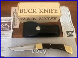 Buck Knife 110 Vintage 3-Liner with Finger Grooves/Box/Sheath/Papers CLEAN