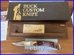 Buck Knife 110 Vintage 4Dot Gander Mt. Exclusive Gold Etch (117 of 200) RARE