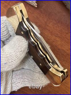 Buck Knife 112- Vintage (2000) Grooved with Old Square Frame & Sheath Clean