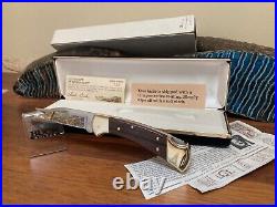 Buck Knife 112 Vintage Custom Gold Etch Locomotive #140 OF 250 NOS