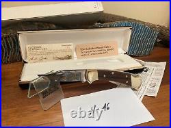 Buck Knife 112 Vintage Custom Gold Etch Locomotive #140 OF 250 NOS