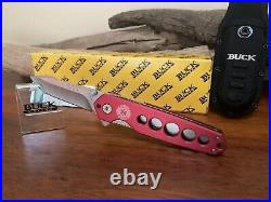Buck Knife 183 Vintage Crosslock Code Red WithBox, Sheath, and Papers NOS