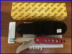 Buck Knife 183 Vintage Crosslock Code Red WithBox, Sheath, and Papers NOS