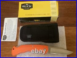 Buck Knife 422 Vintage (2012) Orange Frame / Box / NRA Etch /Papers NOS