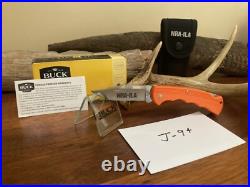 Buck Knife 422 Vintage (2012) Orange Frame / Box / NRA Etch /Papers NOS