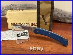Buck Knife 424 Bucklite Vintage (1987) Blue Work-man NIB RARE
