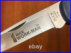 Buck Knife 424 Bucklite Vintage (1987) Blue Work-man NIB RARE