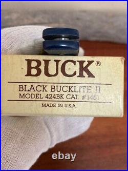 Buck Knife 424 Bucklite Vintage (1987) Blue Work-man NIB RARE