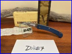 Buck Knife 424 Bucklite Vintage (1987) Blue Work-man NIB RARE