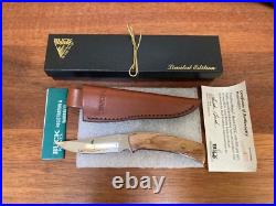 Buck Knife 475 Custom, BCCI etch, MP, LE Box, Sheath, COA (210 Made) NOS
