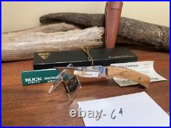 Buck Knife 475 Custom, BCCI etch, MP, LE Box, Sheath, COA (210 Made) NOS
