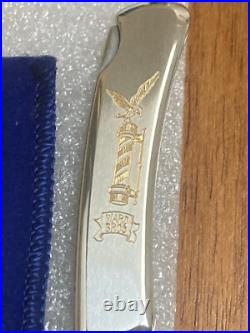 Buck Knife 526 (1988) Ward Bros. Barber Pole Etch withCOA (1 of 250) SCARCE