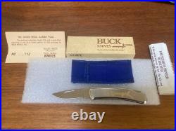 Buck Knife 526 (1988) Ward Bros. Barber Pole Etch withCOA (1 of 250) SCARCE