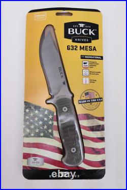 Buck Knife 632 MESA, Discontinued 2017, withSheath in Clam Pack NOS, MADE IN USA