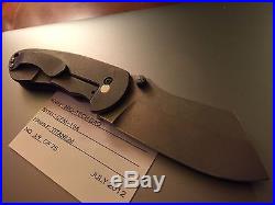 Burchtree Bladeworks DAO Version 1 Titanium Custom Knife by Michael Burch
