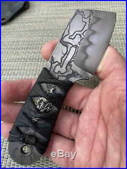 Burchtree Bladeworks / Steel Flame Collaboration'Small Dao' Fixed Blade Knife